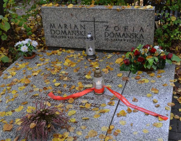 Grób Pawła Domańskiego w 2023 roku